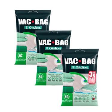 Imagem de Kit 3 Sacos Para Armazenagem A Vácuo Vac Bag Impermeável Para Closet 8
