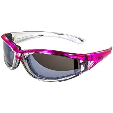 Imagem de Global Vision Óculos de sol Flashpoint, lente espelhada flash, cristal de duas cores e armação rosa