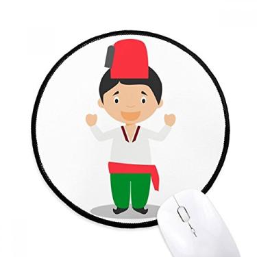 Imagem de Tapete de mouse com desenho de peru verde vermelho para computador