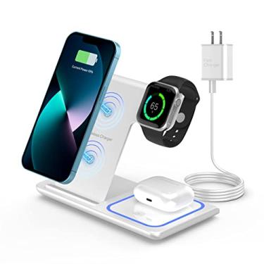 Imagem de Estação de carregamento sem fio 3 em 1, RUI MAI LAI para Apple iWatch 7/6/SE/5/4/3/2, AirPods 3/2/Pro, iPhone 13/12/11 (Pro, Pro Max)/XS/XR/XS/X/8 (Plus), iWatch