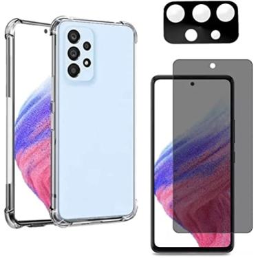 Imagem de Capa Capinha Para Galaxy A73 5G + Película Privacidade 3D + Película de Câmera - (Hard Glass Store)
