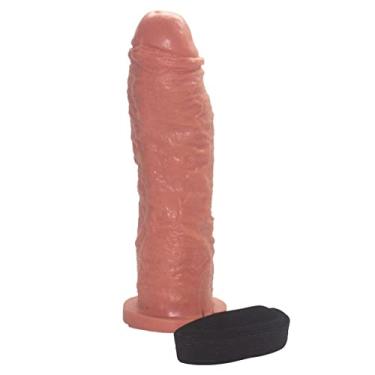 Imagem de Capa Peniana Rígida Curva Com Elástico Pênis 20cm x 5,5cm Rígida Pele Monster