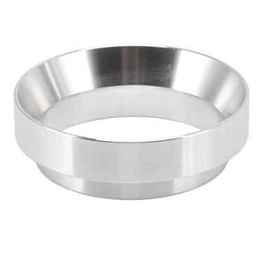 Imagem de Funil de dosagem de café expresso de 58 mm,anel de dosagem de pó de café magnético Funil de liga de alumínio de café italiano Estação de compactação Distribuidor de pó de café(Silver),