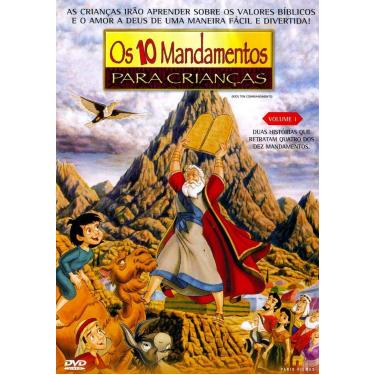Imagem de DVD - OS 10 MANDAMENTOS PARA CRIANÇAS VOL.1