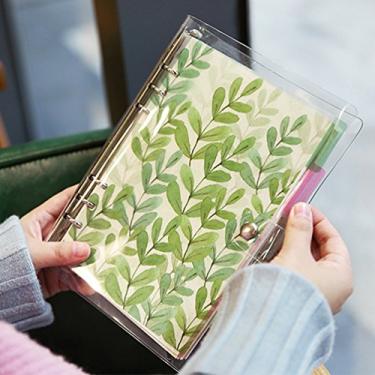 Imagem de Plástico A5/A6 de 21,6 cm. Capa com 6 furos. Pasta de arquivo com anel redondo para protetores de folhas soltas (Divider Leaf, A5/21cm*15cm/8.5 Inch)