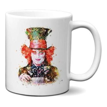 Imagem de Caneca Chapeleiro Maluco Aquarela Alice País Das Maravilhas