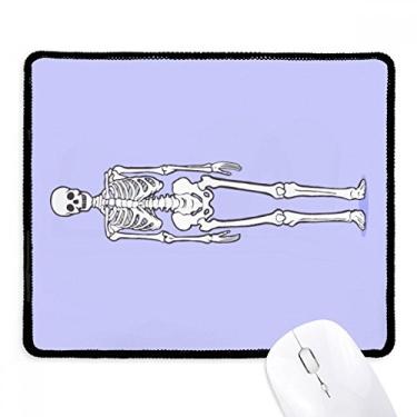 Imagem de Mousepad estrutura óssea do corpo humano, borda costurada, tapete de borracha para jogos