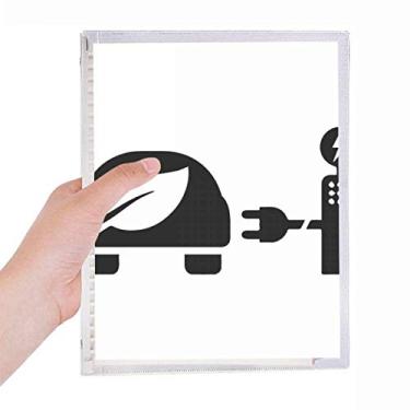Imagem de Estação de carregamento automática, veículos energéticos, proteção ambiental, caderno, folhas soltas, diário, material de papelaria recarregável