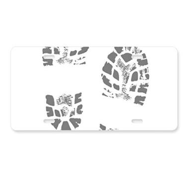 Imagem de DIYthinker Impressão de sapato, estilo moderno, pôster da moda, placa de licença decorativa, etiqueta de aço inoxidável para automóvel