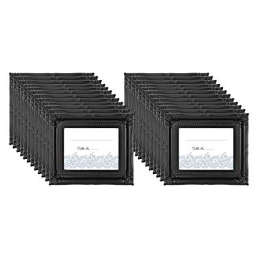 Imagem de MCS Porta-retrato de casamento/porta-cartão, 69039, pacote com 24, preto, 24 unidades