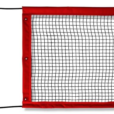 Imagem de Rede Multiuso Zaka Volei Beach Futevolei sem banda lateral Vermelha 9,60m x 1m