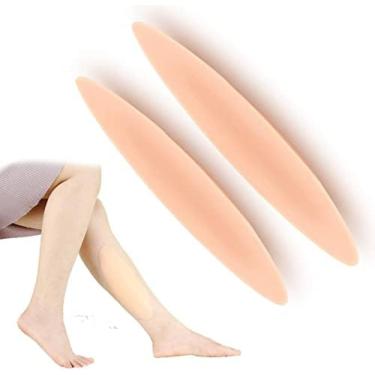 Imagem de Almofadas De Gel Autoadesivas Para Panturrilhas, 1 Par De Implantes De Perna De Silicone Corretor De Pernas Femininas Para Pernas Finas Ou Tortas, Suave Para A Pele,Marrom,180g,Hilarious123