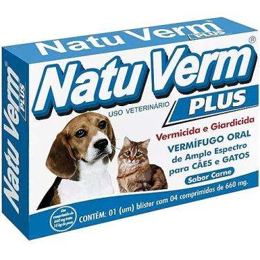 Imagem de Natu Verm Plus Vermifugo Para Cães e Gatos 04 comp - VetBras