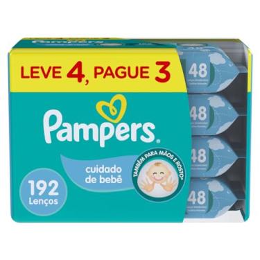 Imagem de Lenços Umedecidos Pampers Cuidado de Bebê 192 Unidades