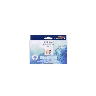 Imagem de Tinta Aquarela Lefranc & Bourgeois 24 Cores Pastilha Lefranc & Bourgeois, 24 Cores