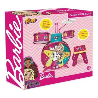 Imagem de Bateria Infantil da Barbie Fabulosa - F00047 - Fun