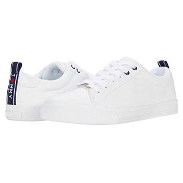 Imagem de Tommy Hilfiger Tênis feminino Lila com cadarço, Branco, 9.5