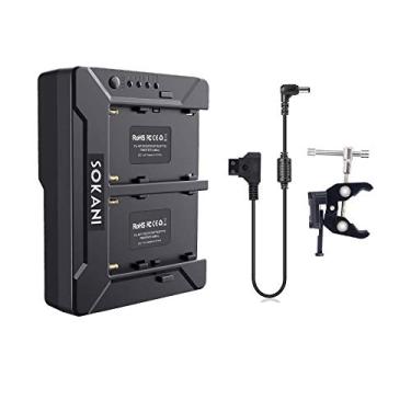 Imagem de Sokani v montagem placa adaptador de bateria d-tap saída para sokani x60/x60 rgb/p25, compatível com dupla sony NP-F970 f750 f550
