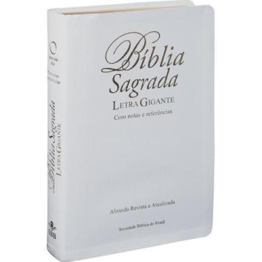 Imagem de Bíblia Sagrada  Ara Almeida Revista Atualizada Branca Com Índice Later