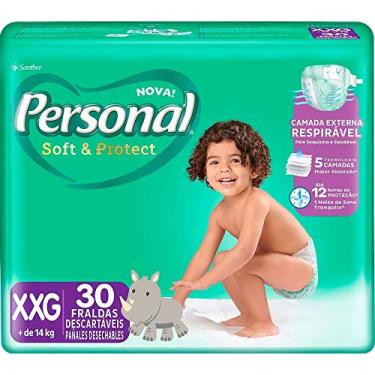 Imagem de Fralda Infantil Personal Com 30 Soft & Protect Super Extra Grande, Personal