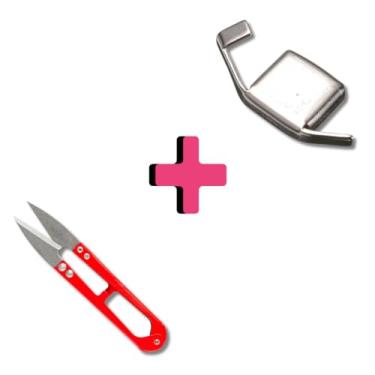 Imagem de Kit Tesoura de Arremate de Metal Tic Tac 11cm-TC-805 Mais Guia Magnético p Máquinas de Costura Reta-Imã Forte-G20