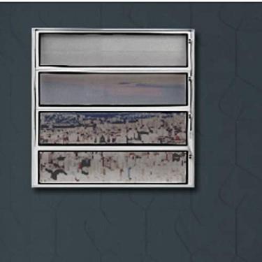 Imagem de Janela de Alumínio Basculante 80x100cm Linha Plus Lux Esquadrias Branco