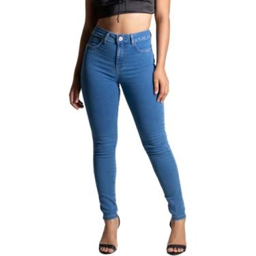 Imagem de Calça Feminina Sawary Jeans Levanta Bumbum Premium Elastano Confortável Lycra 42