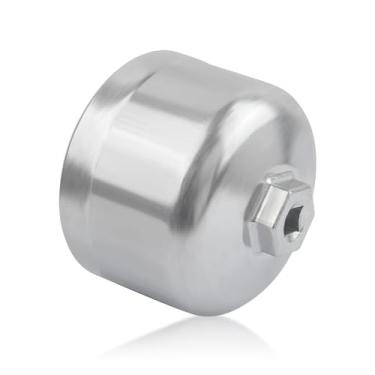 Imagem de IHOTDER Conjunto de soquete de filtro de óleo compatível com BMW, chave de 3/8 polegadas 86,5 mm soquete aço ferramenta de remoção de filtro de óleo com 6 pontos, ferramenta de filtro de óleo