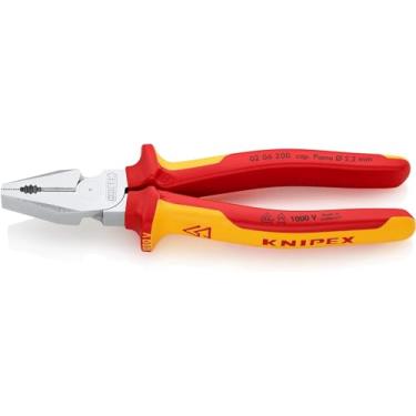 Imagem de Knipex Alicate de combinação de alta alavancagem 02 06 200 de 20 cm testado em VDE