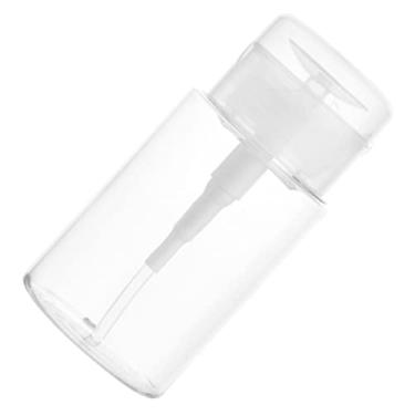 Imagem de Removedor de maquiagem garrafa de água recipientes garrafa com bomba bomba airless jar terrário recipiente loção garrafa de vidro vazio garrafa com chave sub garrafa bomba de pressão pequena viagem ac