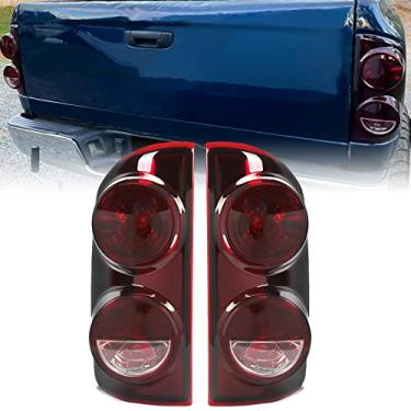 Imagem de HECASA Luz traseira compatível com Dodge Ram 1500/2500/3500 2009 2007-2009 Par de substituição para 55277303AB CH2800165 55277302AB CH2801165