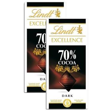 Imagem de Kit 2 Chocolate Lindt Excellence - Chocolate 70% Cacau 100G