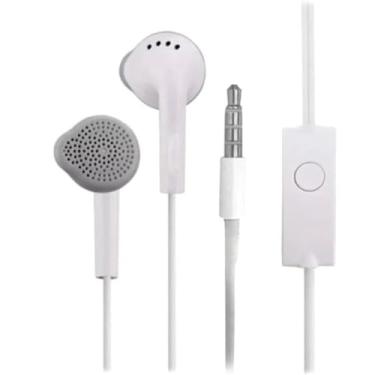 Imagem de Fone De Ouvido Com Microfone Sem Borracha 1,20m Para Celular PC Tablet Computador Cor Branco