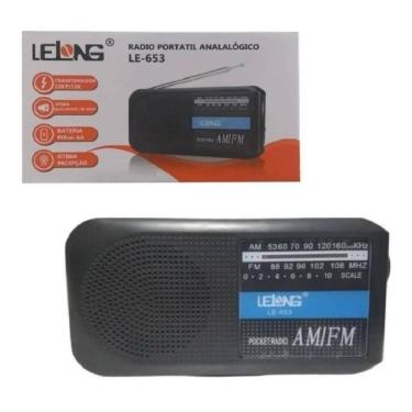 Imagem de Radio Retro Fm/Am Bolso Mesa Portatil Analógico Antena
