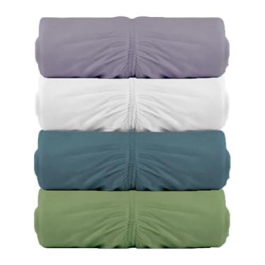 Imagem de Kit 4 Lençóis Malha Queen com Elastico Vivaldi - Fio 30/1 Penteado - 100% Algodao (Kit6)