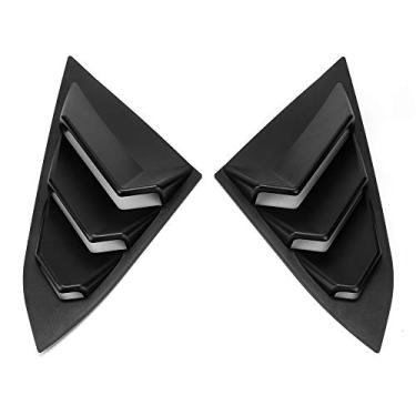 Imagem de Janela Traseira de Plástico Abs, Grelhas de Janela de Ventilação Lateral, Preto Fosco, para 2016-2019