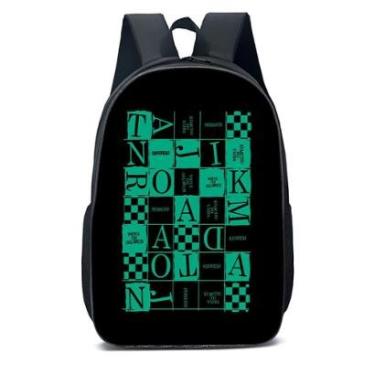 Imagem de MOCHILA ESCOLA INFANTIL JUVENIL ANIME MONTE DE LETRAS-Unissex