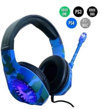 Imagem de Headset Gamer Fone Gamer Com Adaptador Para Pc E Games - Kapbom
