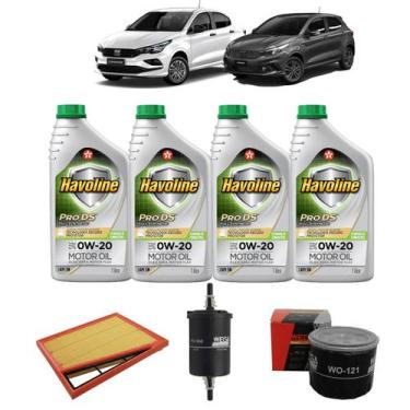 Imagem de Kit De Filtros Troca Óleo Cronos Uno Argo Flex Firefly 1.3 - Havoline