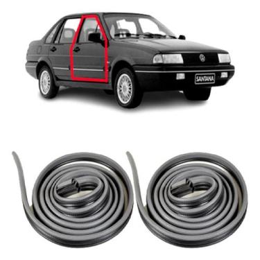 Imagem de Jogo Borracha Vedação Porta Santana Cinza Escuro C/aba - Disk Bor