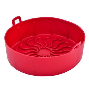 Imagem de Forma para AirFryer Cherry Redonda de Silicone Grosso 5mm Antiaderente