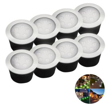 Imagem de Kit 8 Balizador Spot Led Embutir Para Solo 5w Prova Dágua Branco Frio Externo