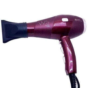Imagem de WS Secador de Cabelo Turbo Bordô 7900 127V, 110V