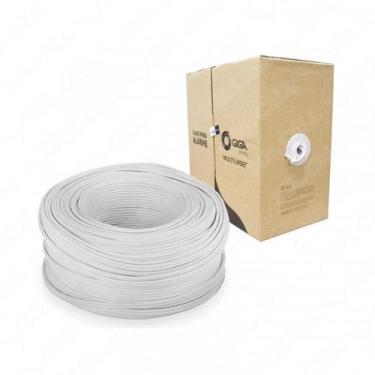Imagem de Cabo de rede cat5 300m branco se325 bobina alarme - MULTILASER