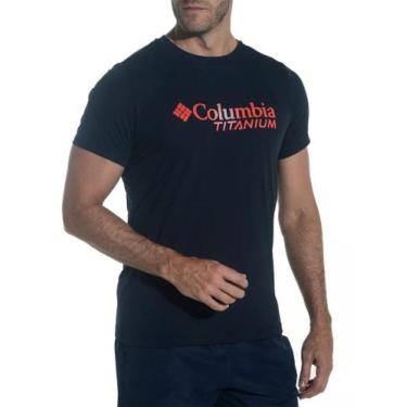 Imagem de Camiseta Columbia Masculina Neblina Titanium Burst, G, Preto