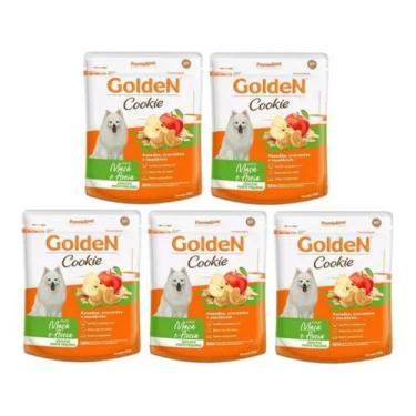 Imagem de Kit 5un Cookie P/ Cães Porte Pequeno Maçã&aveia 350g Golden -  Premier