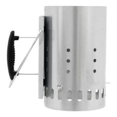 Imagem de Acendedor De Carvão Profissional De Aço + Rapidez - Naterial