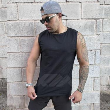 Imagem de Camiseta Regata Algodão Top Masculina Praia Academia Treino - RM Fabri