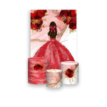 Imagem de Painel De Festa Vertical 1,50 x 2,20 + Trio De Capas Cilindro - Prince