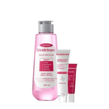 Imagem de Kit Cicatricure Antissinais Anti-Idade Demaquilante (3 produtos)
